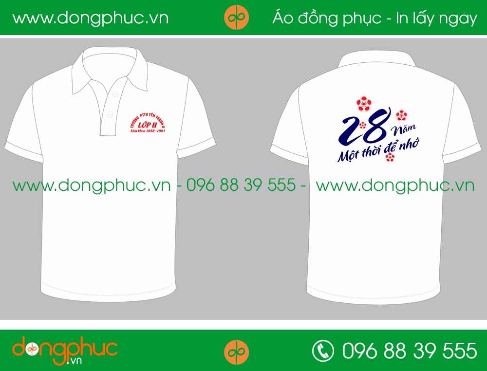 Áo phông đồng phục Lớp H